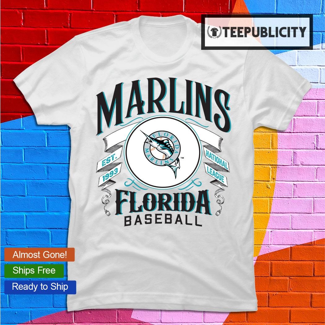 Florida Marlins baseball est. 1993 national league logo shirt, hoodie,  sweater, long sleeve and tank top