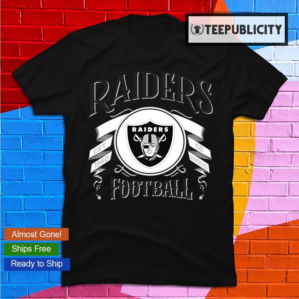 Las Vegas Raiders NFL Football go Raiders retro logo T-shirt