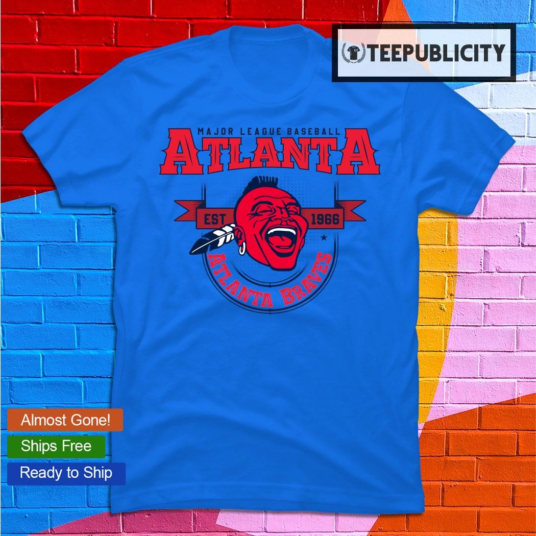 Atlanta Braves Retro Baseball Caricature T Shirt