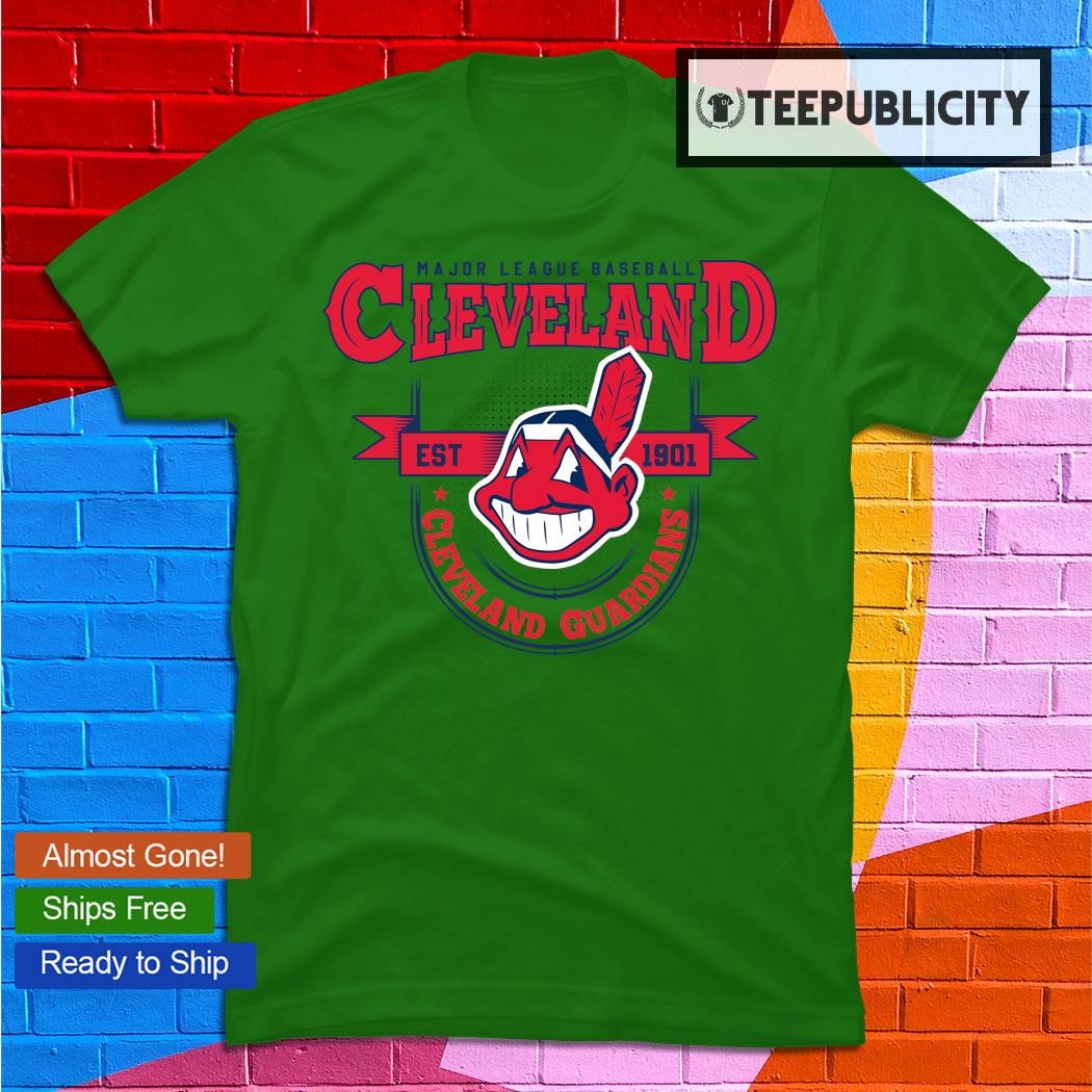 Major League Baseball Cleveland Guardians retro logo T-shirt
