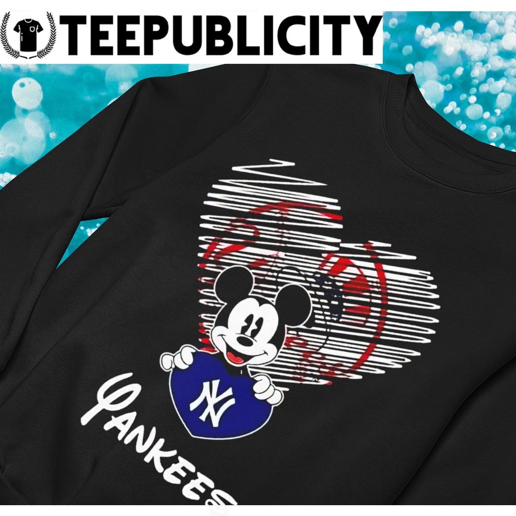 Mickey Mouse love New York Yankees logo 2023 shirt, hoodie, sweater, long  sleeve and tank top
