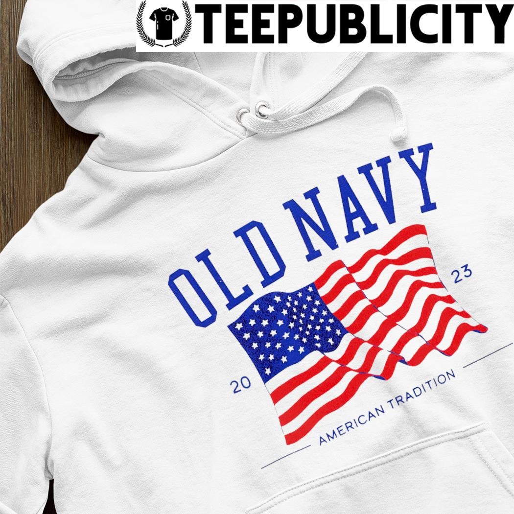 Old Navy American Tradition 2023 American flag shirt hoodie