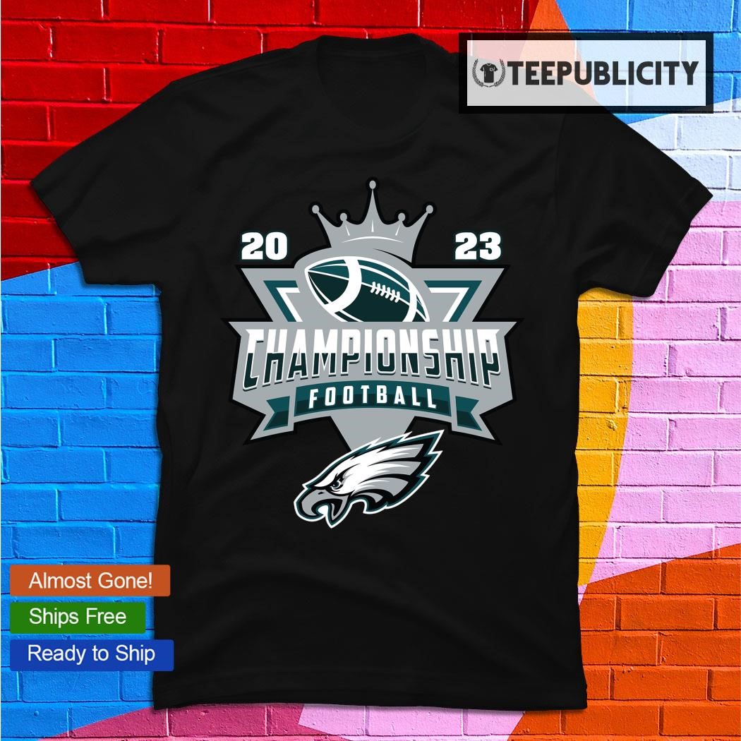 Philadelphia Eagles 2023 Championship Football NFL logo T-shirt