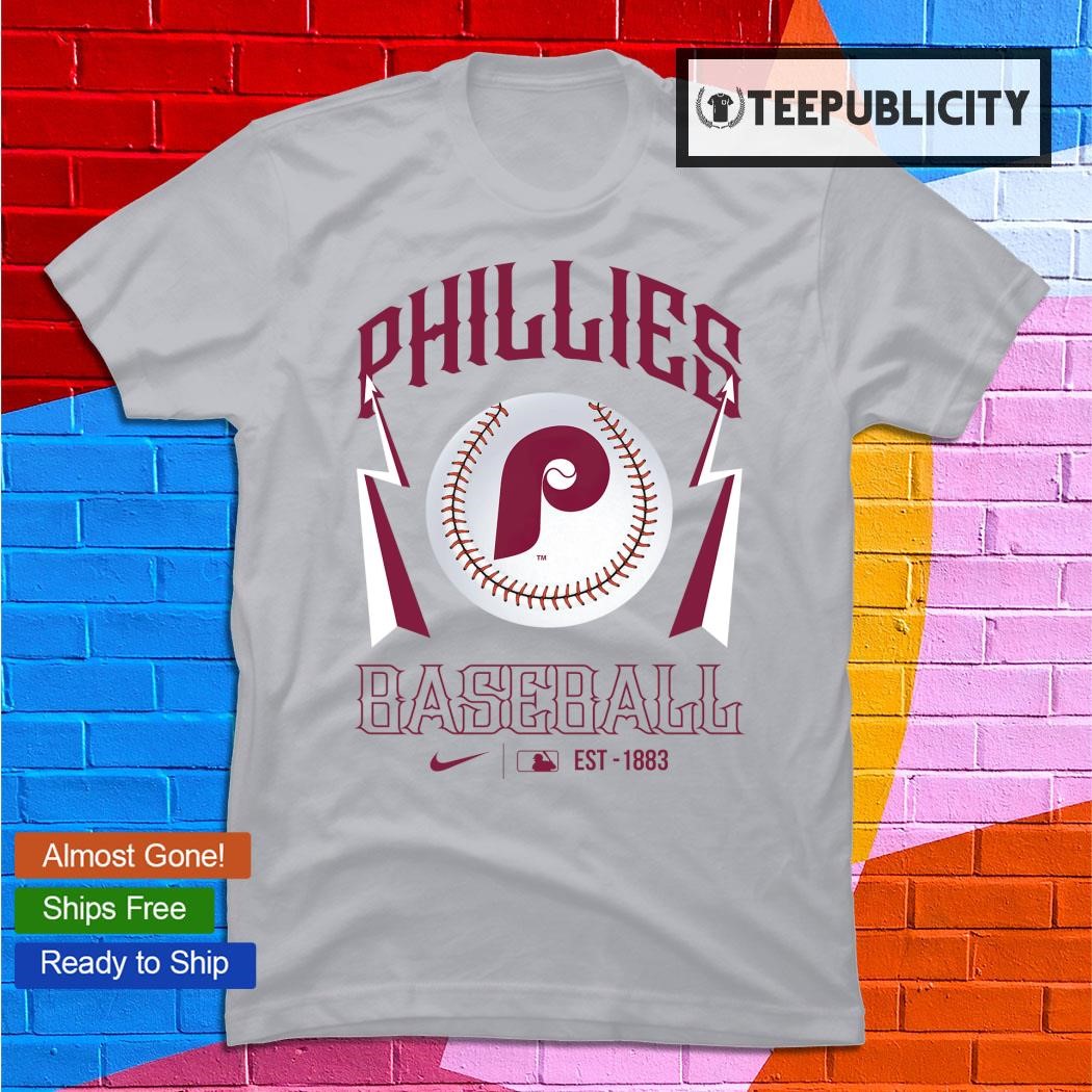 Old School Retro Phillies maroon t-shirt