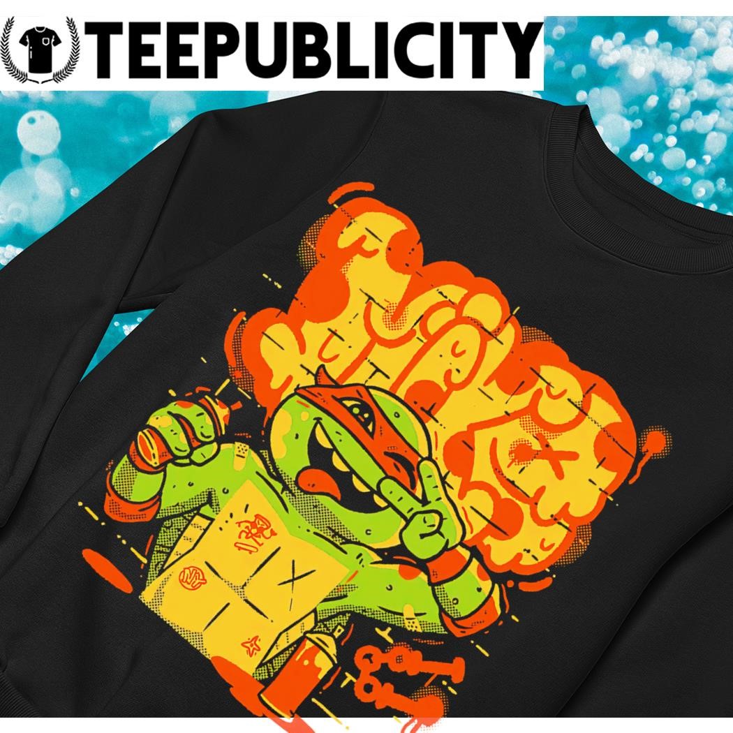 https://images.teepublicity.com/2023/07/Teenage-Mutant-Ninja-Turtles-Michelangelo-Mikey-Mayhem-Graffiti-shirt-sweater.jpg
