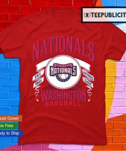 Washington Nationals MLB Baseball Large Red 100% Cotton Short Sleeve Tee  Shirt