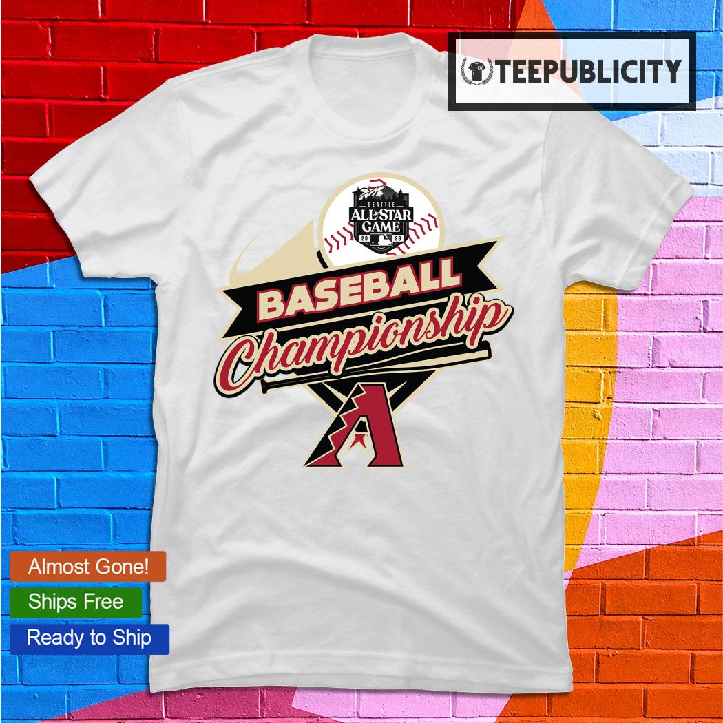 Youth Arizona Diamondbacks White/Red V-Neck T-Shirt