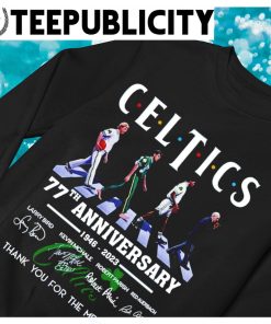 Boston Celtics abbey road signatures shirt, hoodie, longsleeve