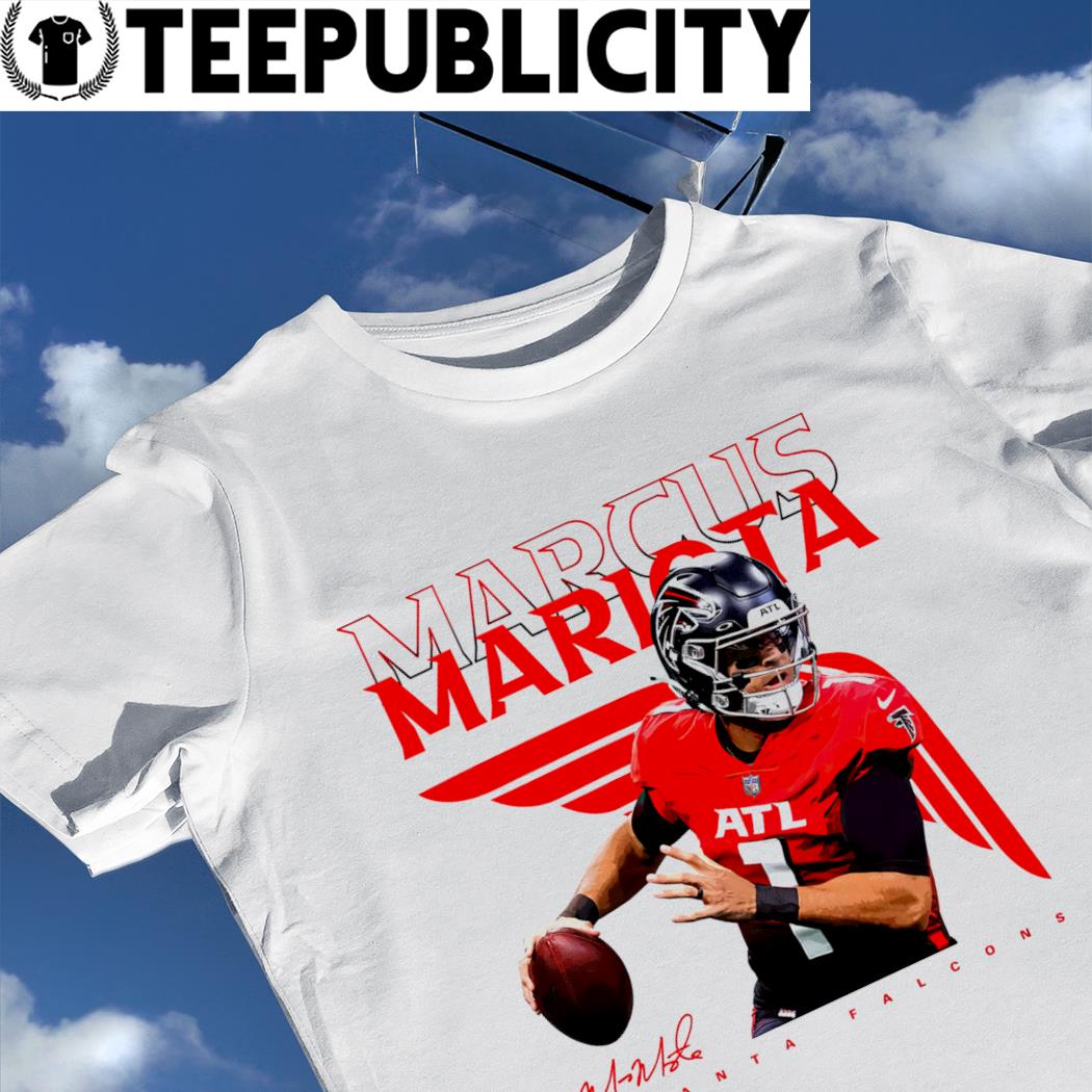 Marcus Mariota Atlanta Falcons signature 2023 shirt, hoodie, sweater, long  sleeve and tank top