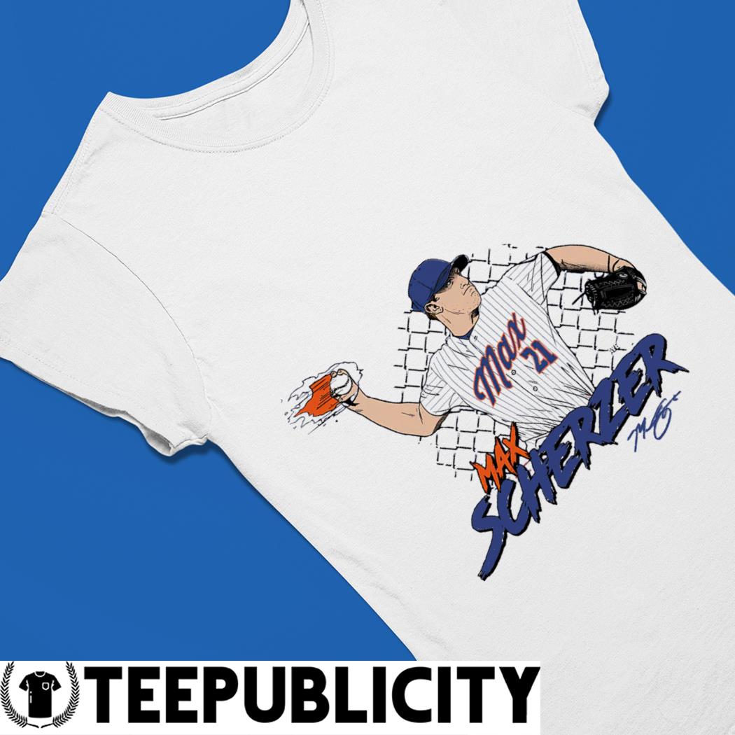 Max Scherzer New York Mets fire ball signature 2023 shirt, hoodie