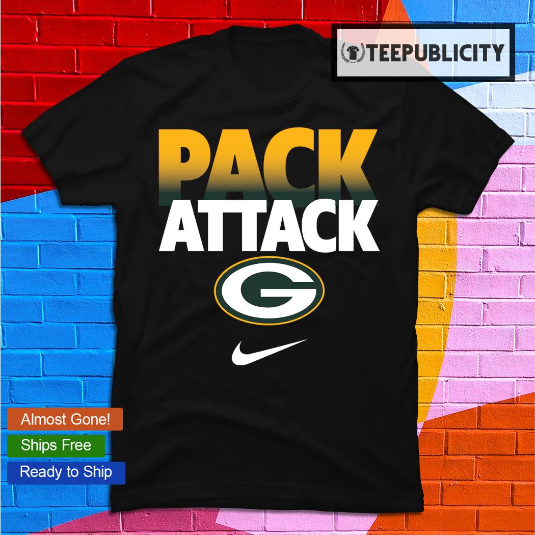Pack Attack Green Bay Packers Nike logo T-shirt, hoodie, sweater, long  sleeve and tank top
