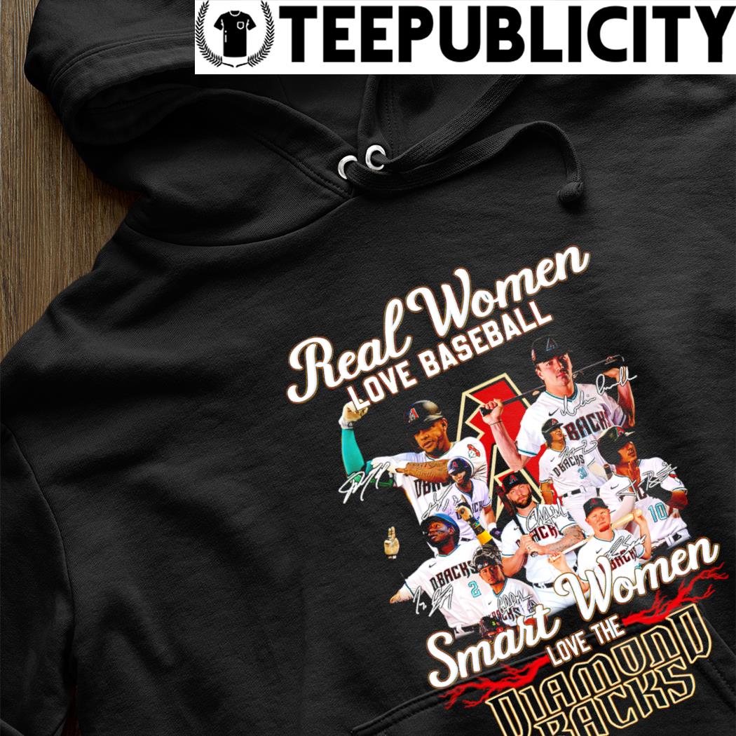 Real women love baseball smart women love the Diamondbacks signature 2023  shirt, hoodie, sweater, long sleeve and tank top