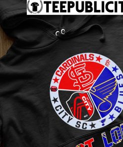 St. Louis Cardinals St. Louis City SC St. Louis Blues logo St. Louis city  2023 shirt, hoodie, sweater, long sleeve and tank top