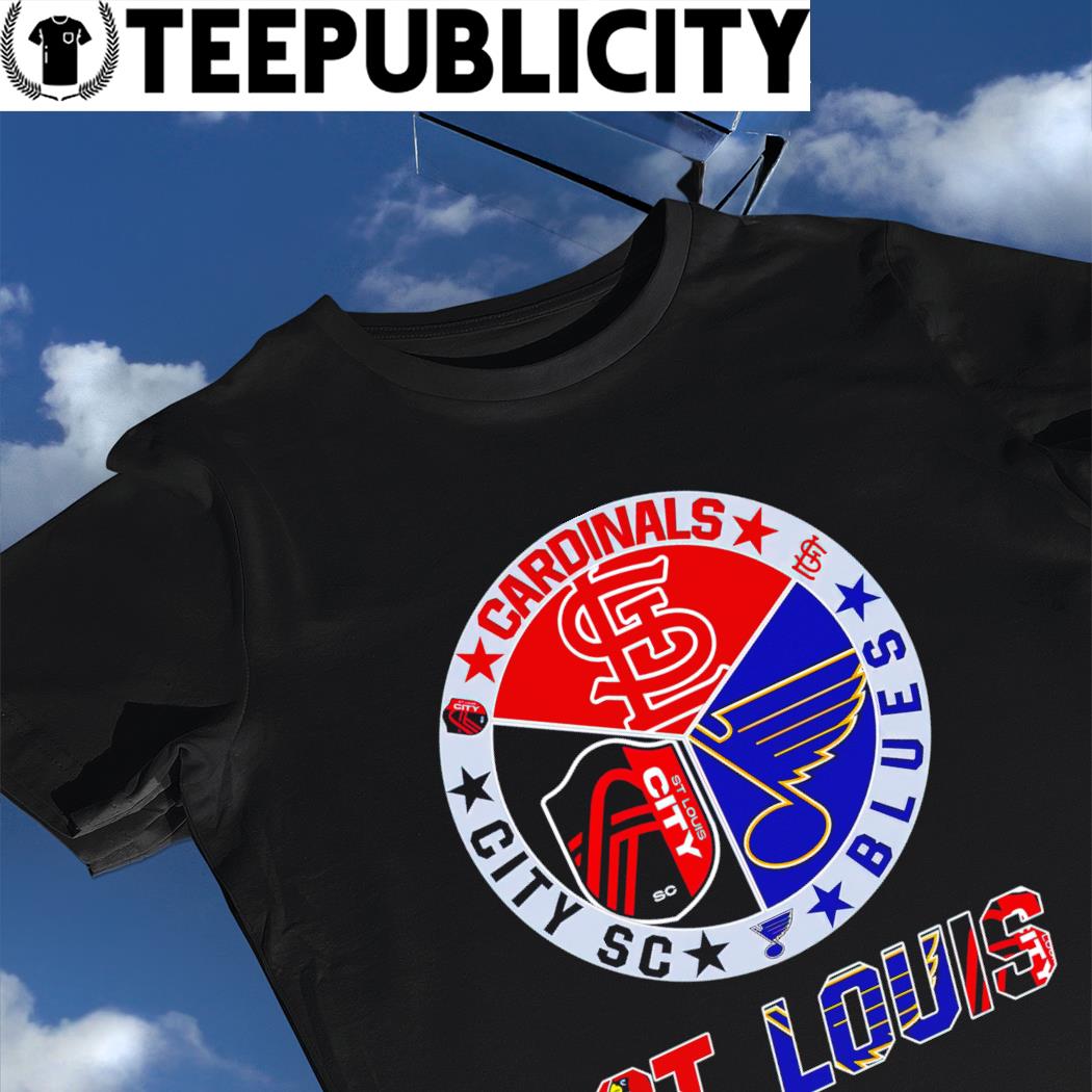 ST Louis City Of Champions Cardinals And Blues T Shirt - Growkoc