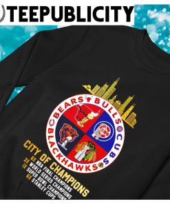 Chicago Cubs Bulls Bears Blackhawks Logo shirt, hoodie, sweater, long sleeve  and tank top