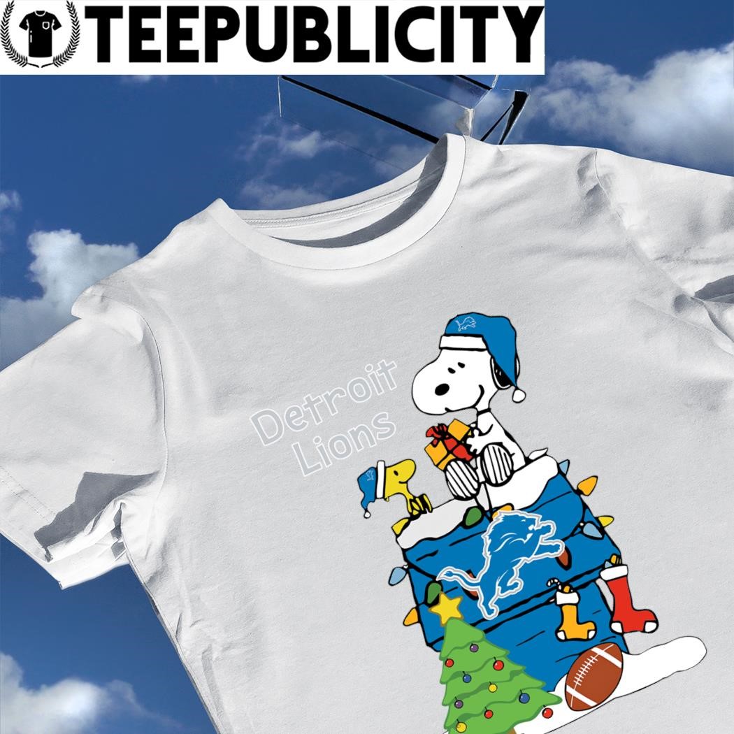Detroit Lions Christmas Snoopy and Woodstock 2023 T-shirt, hoodie, sweater,  long sleeve and tank top