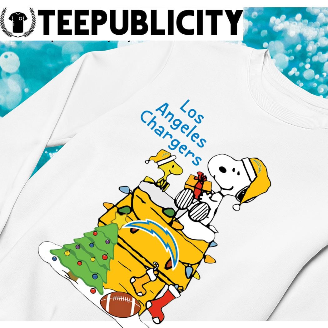 Los Angeles Chargers Christmas Snoopy and Woodstock 2023 T-shirt