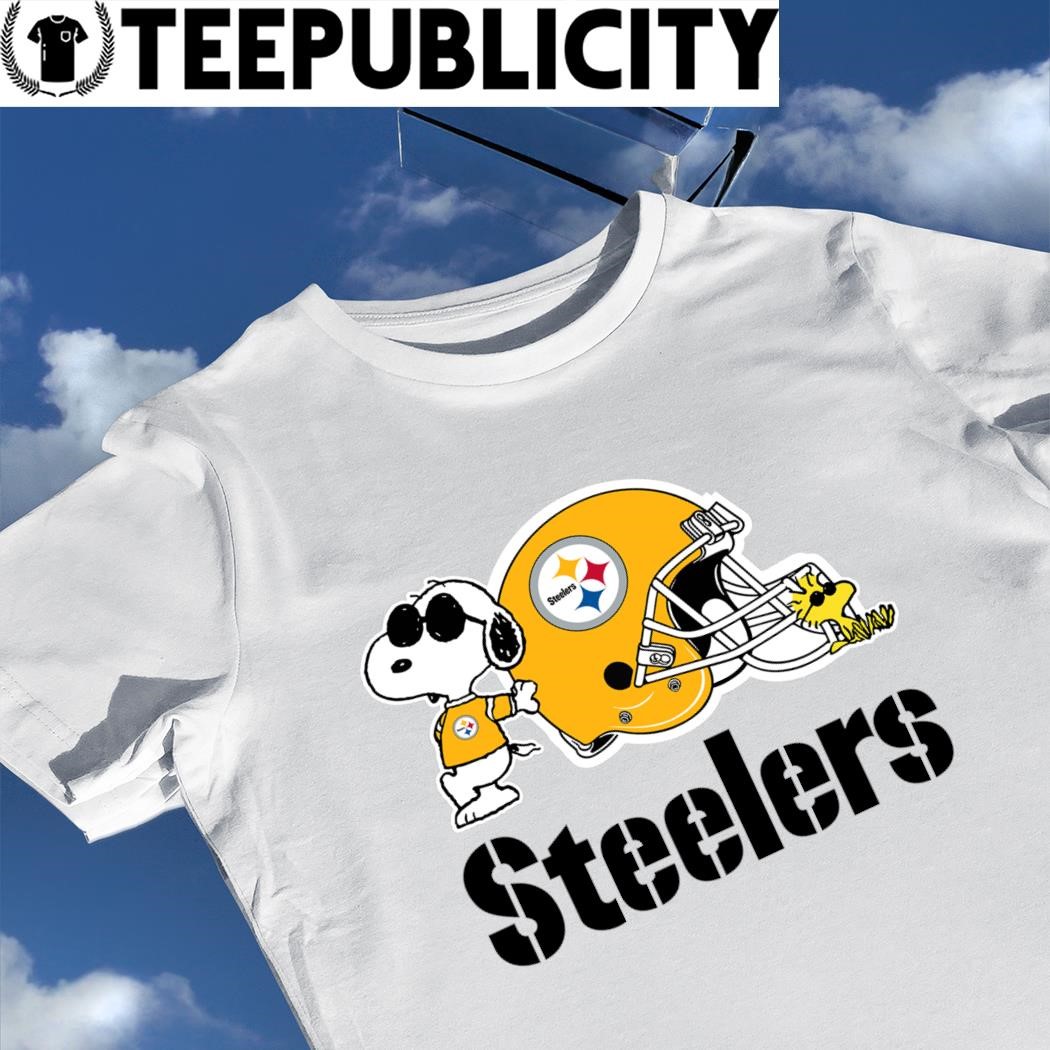 Pittsburgh Steelers Snoopy And Woodstock helmet 2023 T-shirt
