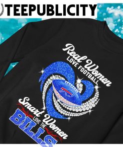 Real women love football smart women love Buffalo Bills football logo  jewelry heart shirt, hoodie, sweater, long sleeve and tank top