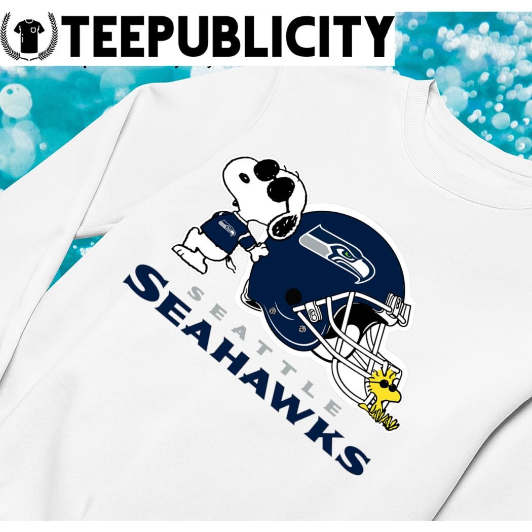 Seattle Seahawks Snoopy And Woodstock helmet 2023 T-shirt, hoodie, sweater,  long sleeve and tank top
