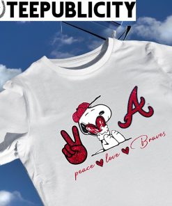 Official Snoopy Atlanta Braves Peace Love Braves Shirt, hoodie