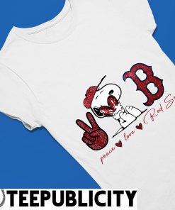 Official snoopy Boston Red Sox Peace Love Red Sox Shirt, hoodie