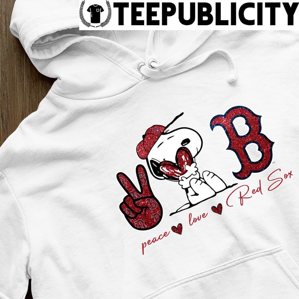 Snoopy Boston Red Sox Peace Love Red Sox Shirt, hoodie, sweater, long  sleeve and tank top