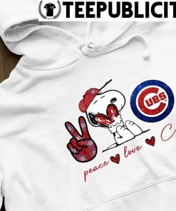 Snoopy Chicago Cubs Peace Love Cubs shirt