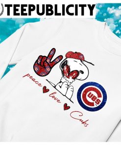 Snoopy Chicago Cubs Peace Love Cubs shirt - Dalatshirt