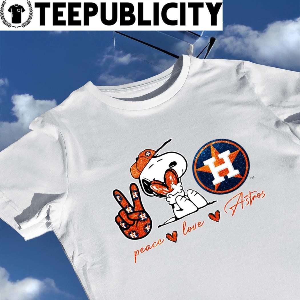 Peace Love Astros Houston Astros 2023 Shirt in 2023