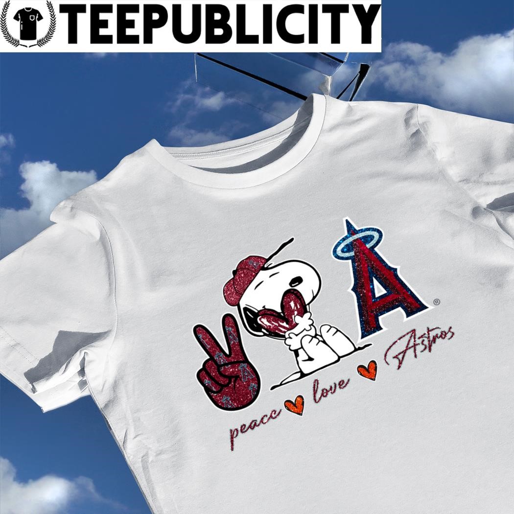 Los Angeles Angels Baseball Love Tee Shirt 3T / Red