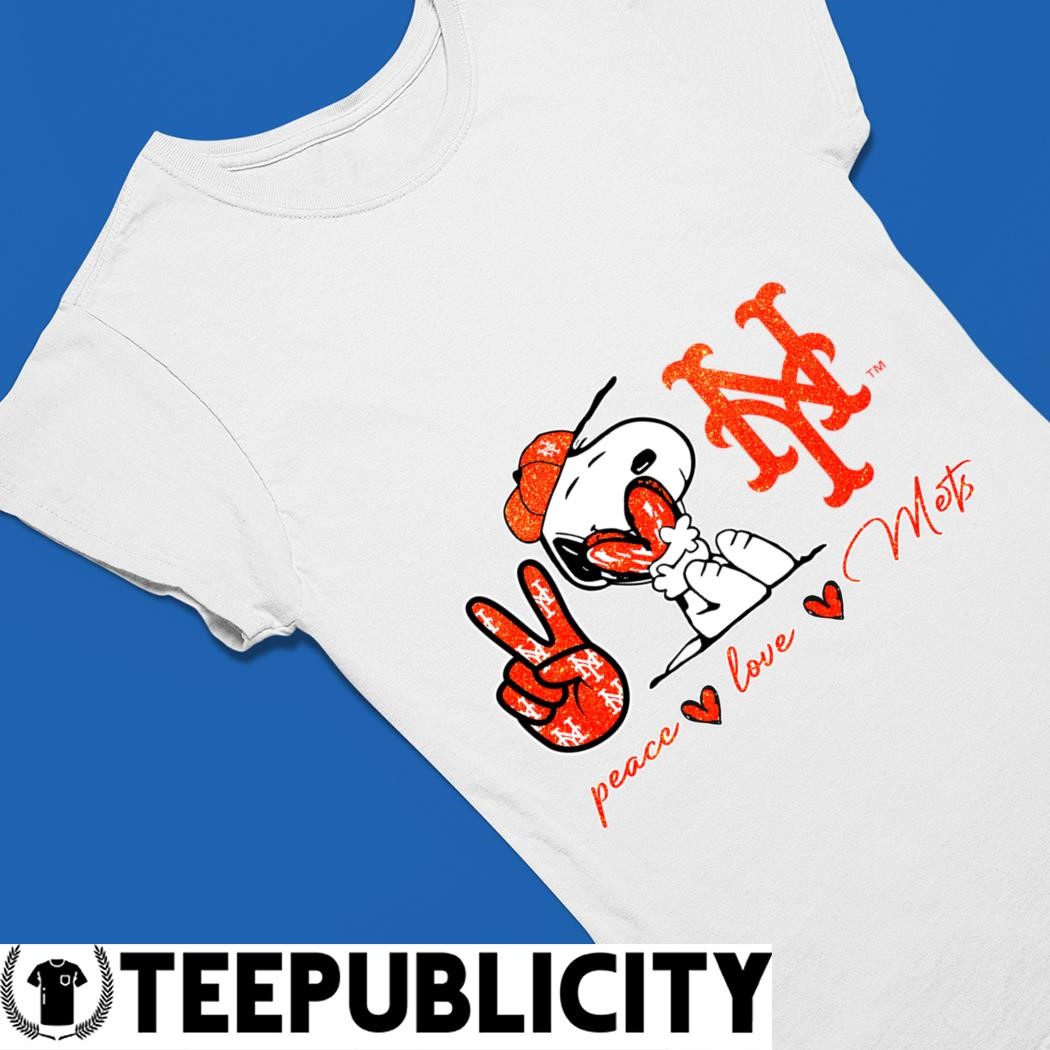 Snoopy Peace Love New York Mets Shirt