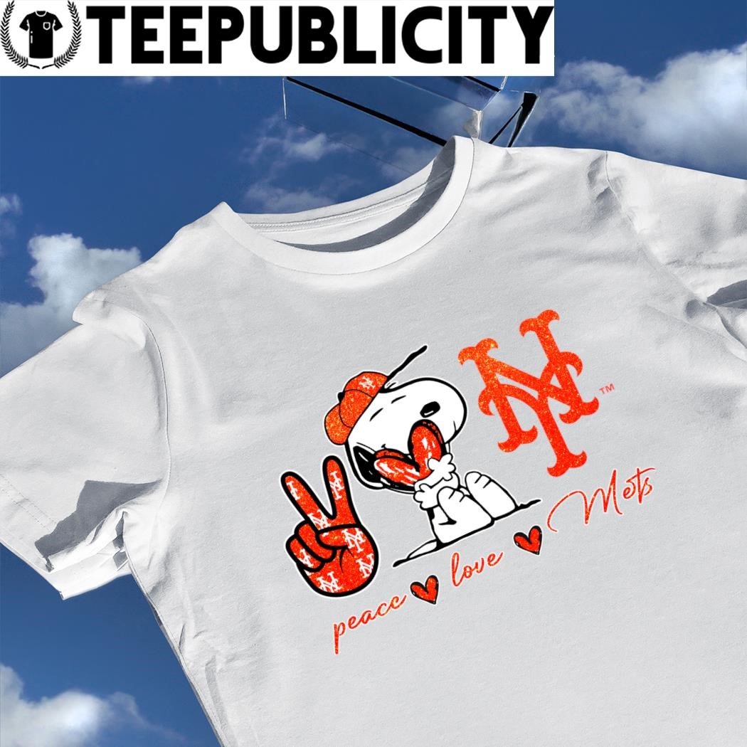 Snoopy New York Mets Peace Love Mets shirt, hoodie, sweater, long