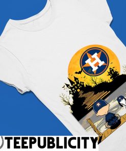 Snoopy Charlie Brown Sit Under Moon Houston Astros Halloween Shirt, hoodie,  sweater, long sleeve and tank top