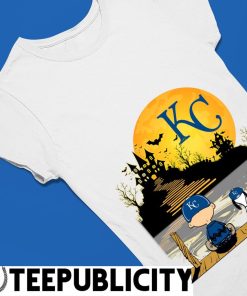 Snoopy Charlie Brown Sit Under Moon Kansas City Royals Halloween Shirt,  hoodie, sweater, long sleeve and tank top