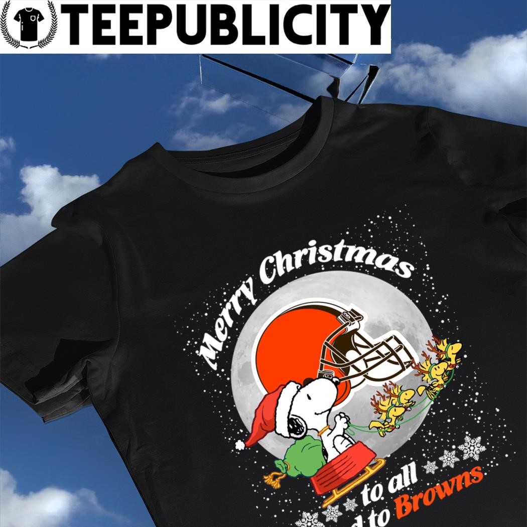 Christmas Snoopy Cleveland Browns Shirt, hoodie, sweater and long