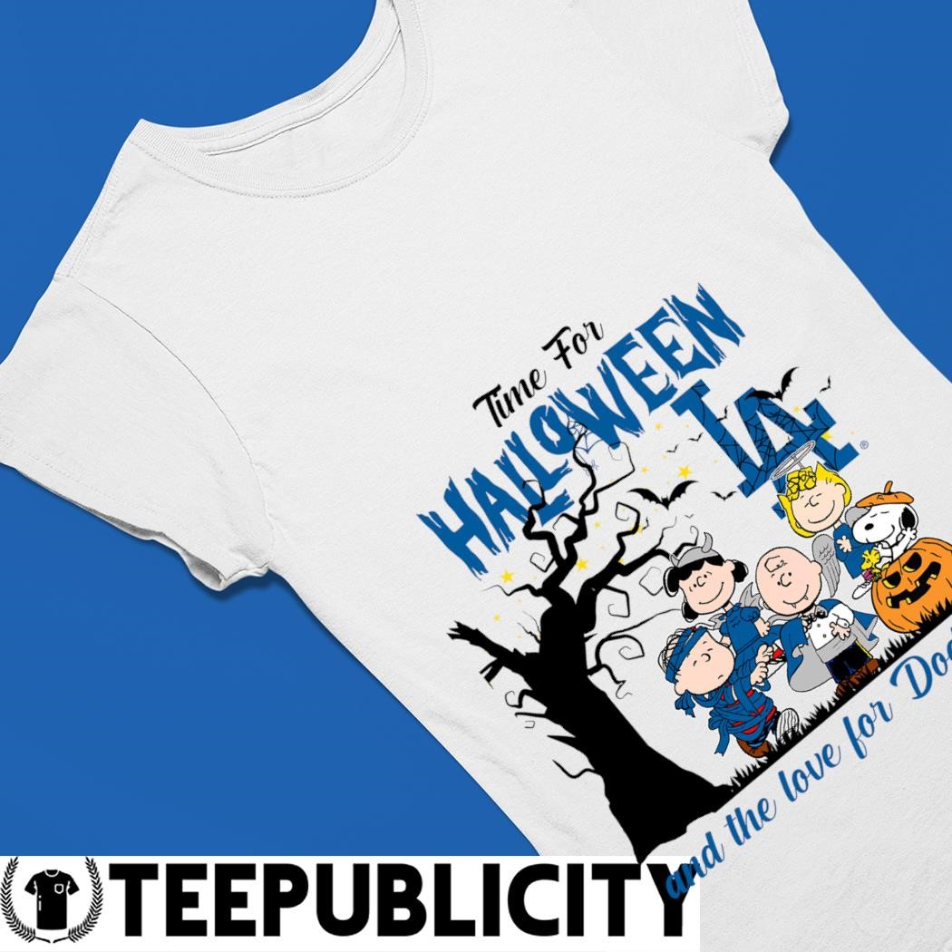 Time For Halloween And The Love For Los Angeles Dodgers X Peanuts cartoon T- shirt, hoodie, sweater, long sleeve and tank top