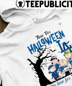 Peanuts time for Halloween and the love for Angeles Dodgers logo