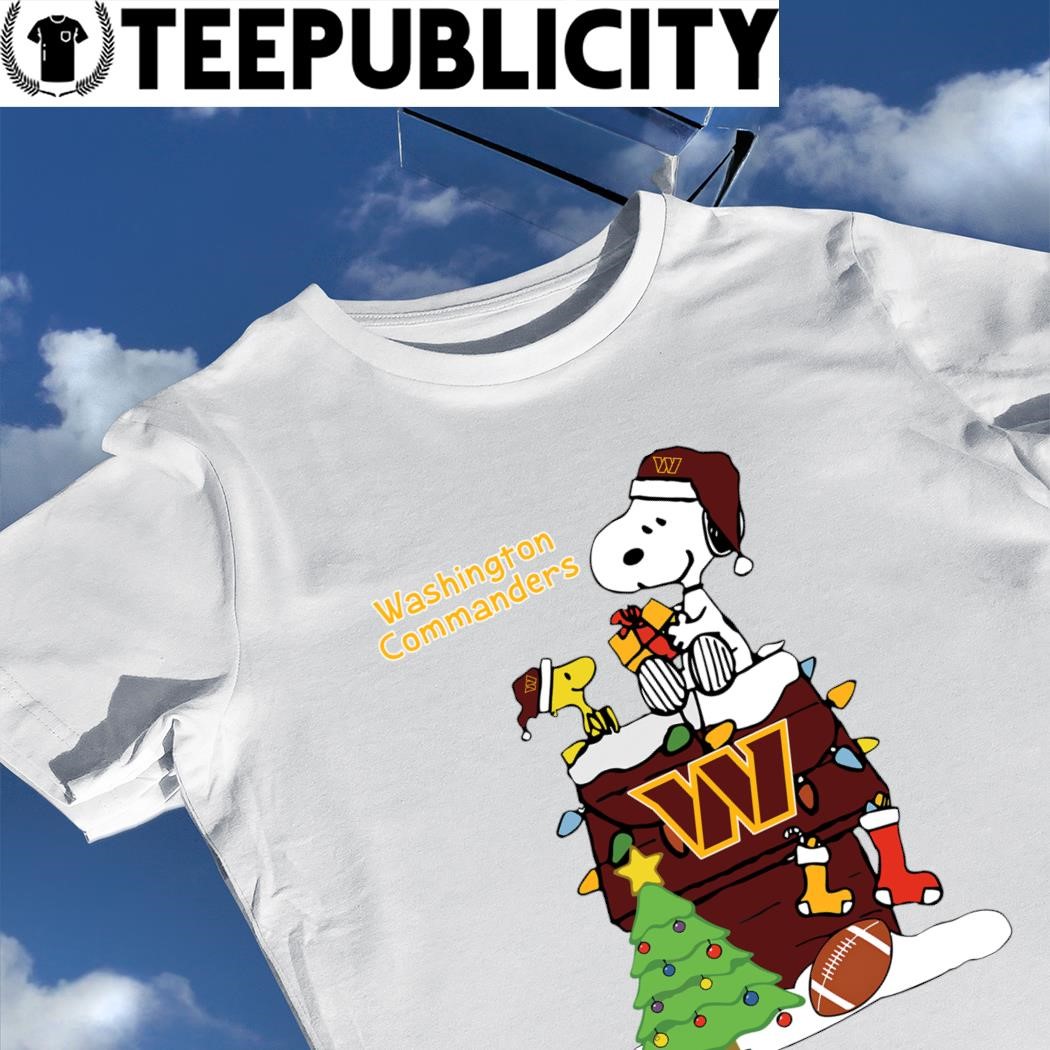 Washington Commanders Christmas Snoopy and Woodstock 2023 T-shirt