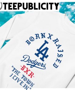 Born X Raised White Los Angeles Dodgers 2023 Shirt