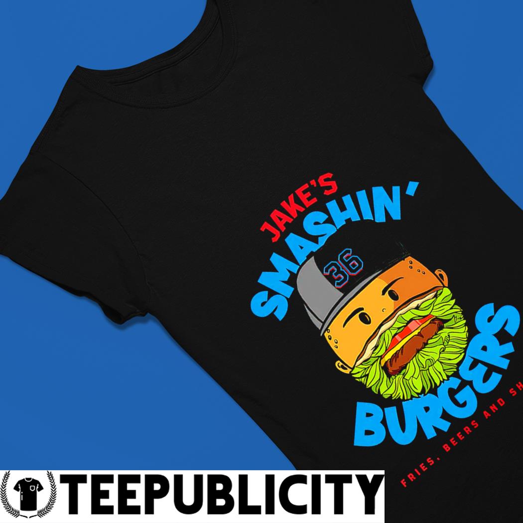 Jake Burger Miami Marlins Smashin' Burgers fries beers and shakes logo  shirt, hoodie, sweater, long sleeve and tank top