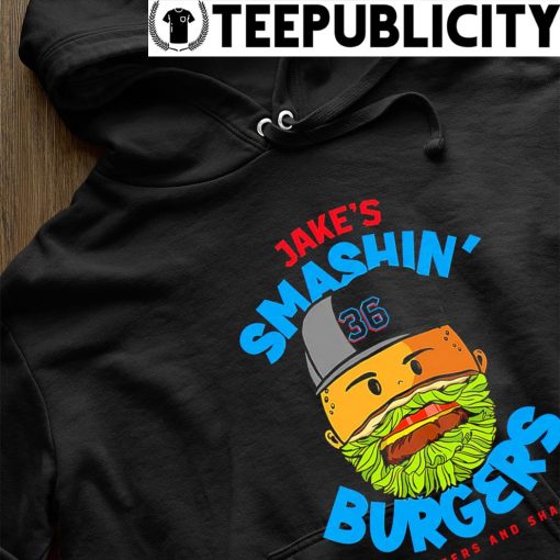 Jake Burger Miami Marlins Smashin' Burgers fries beers and shakes logo s hoodie