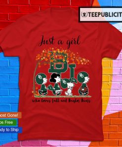 Just A Girl Who Loves Fall and Louisville Cardinals Peanuts Cartoon  Halloween T-shirt, hoodie, sweater, long sleeve and tank top