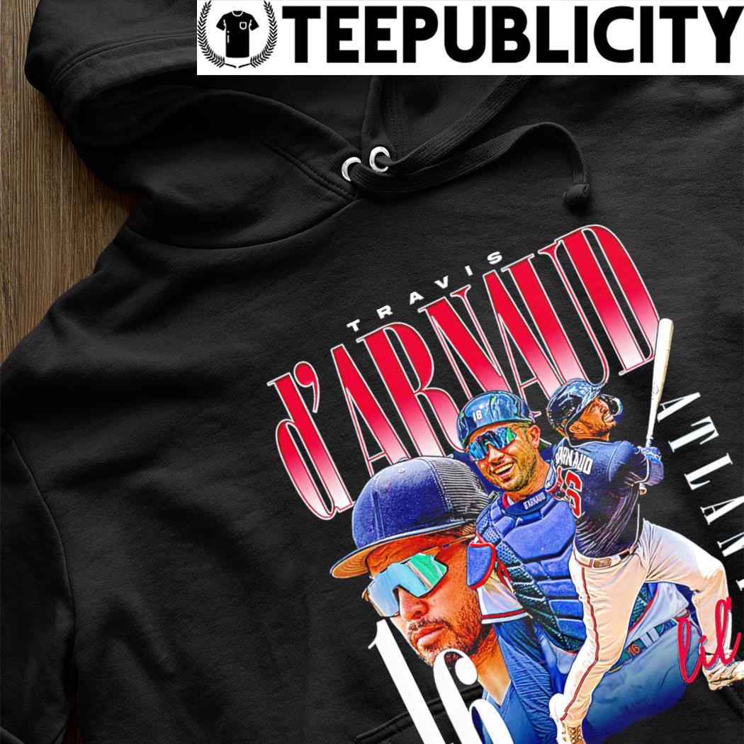 Travis D'arnaud #16 Atlanta Braves T Shirt Retro 90s Major League Baseball Sweatshirt  Hoodie Gift For Him And Her - Family Gift Ideas That Everyone Will Enjoy
