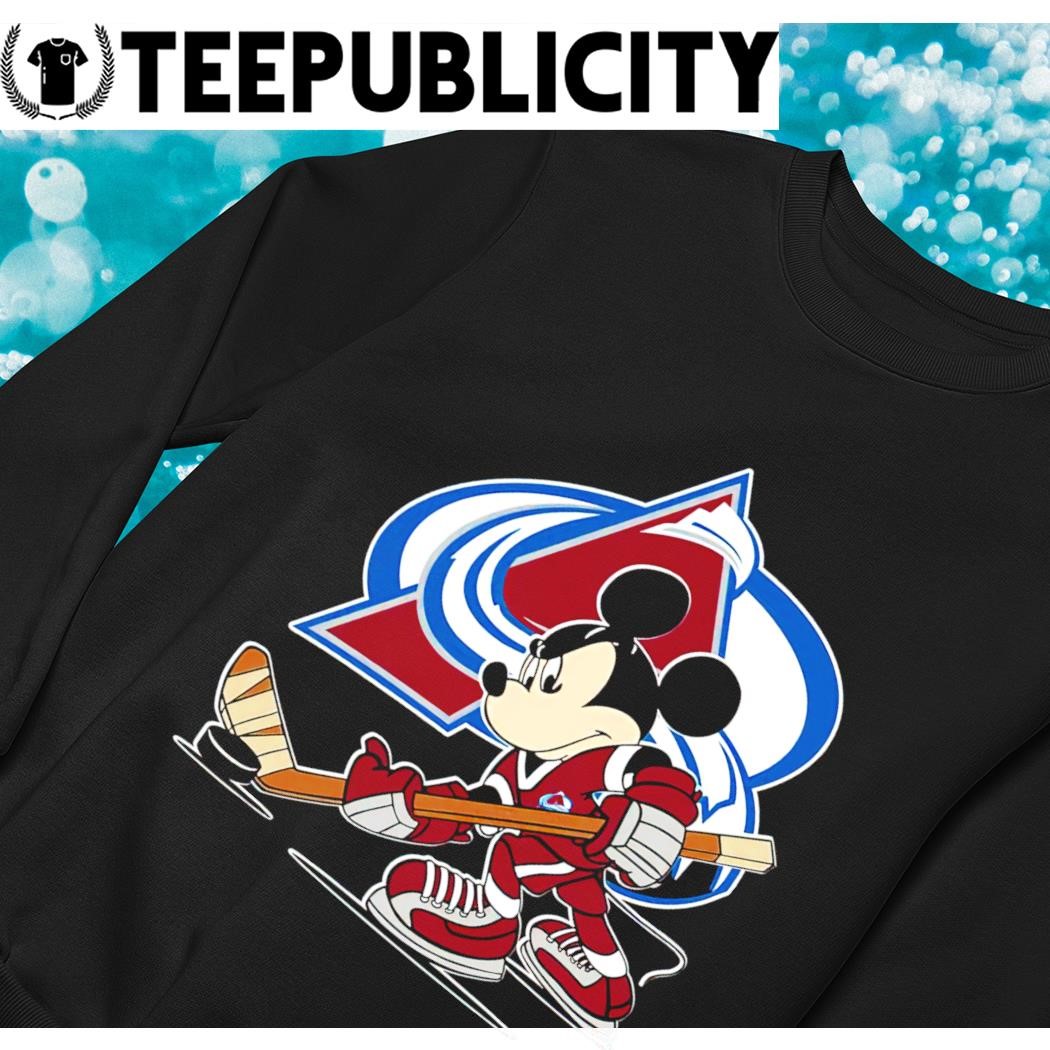 NHL Colorado Avalanche Stanley Cup Mickey Mouse Disney Hockey T Shirt