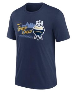 Milwaukee Brewers Nike Icon Legend Performance T-Shirt - Gold