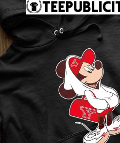 Disney Minnie Mouse wearing Louis Vuitton shirt, hoodie