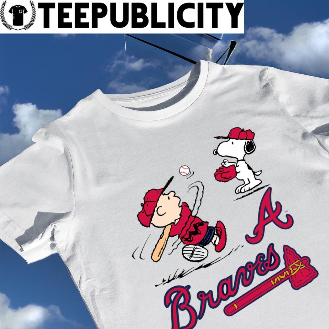Peanuts Charlie Brown And Snoopy Playing Baseball Atlanta Braves T-shirt,  hoodie, sweater, long sleeve and tank top