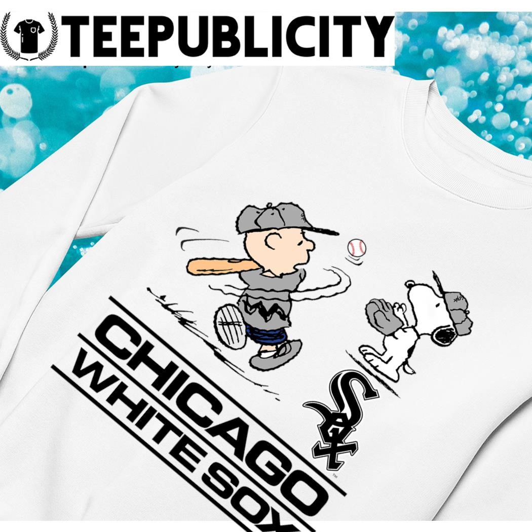 Peanuts Charlie Brown And Snoopy Playing Baseball Chicago White 
