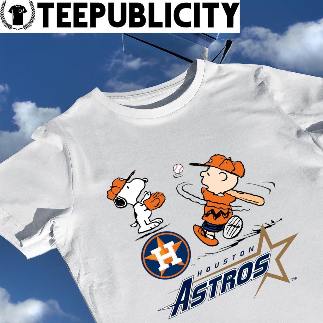 Peanuts Charlie Brown And Snoopy Playing Baseball Houston Astros Shirt -  Peanutstee
